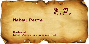 Makay Petra névjegykártya